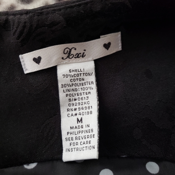 Y2K Forever 21 Little Black Dress, Floral Jacquard Cocktail Mini Dress, Size M - Picture 8 of 14